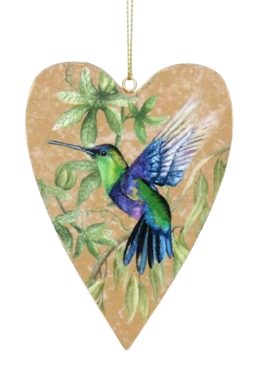 Hanging Decoration - Hummingbird Heart - Gisela Graham